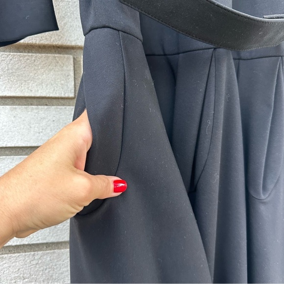 NWT Viktor & Rolf Black Little Black Dress Belted Fit Flare Pockets Italy 42 - Picture 7 of 13